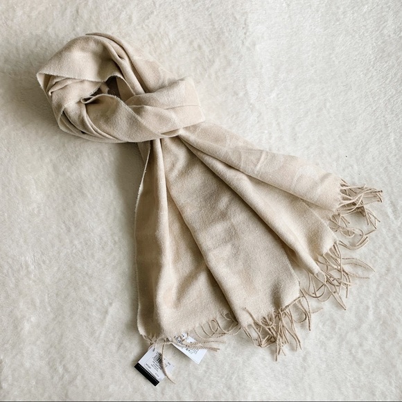NWT Authentic Coach Wool Blend Scarf Shawl - Picture 2 of 6
